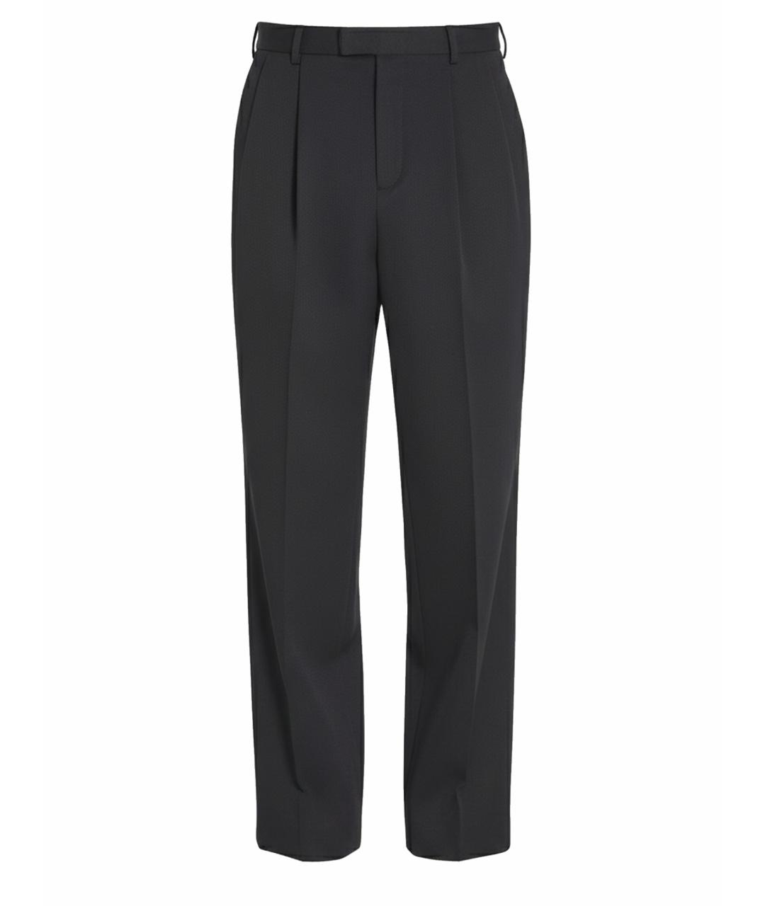CELINE Черные шерстяные классические брюки, фото 1