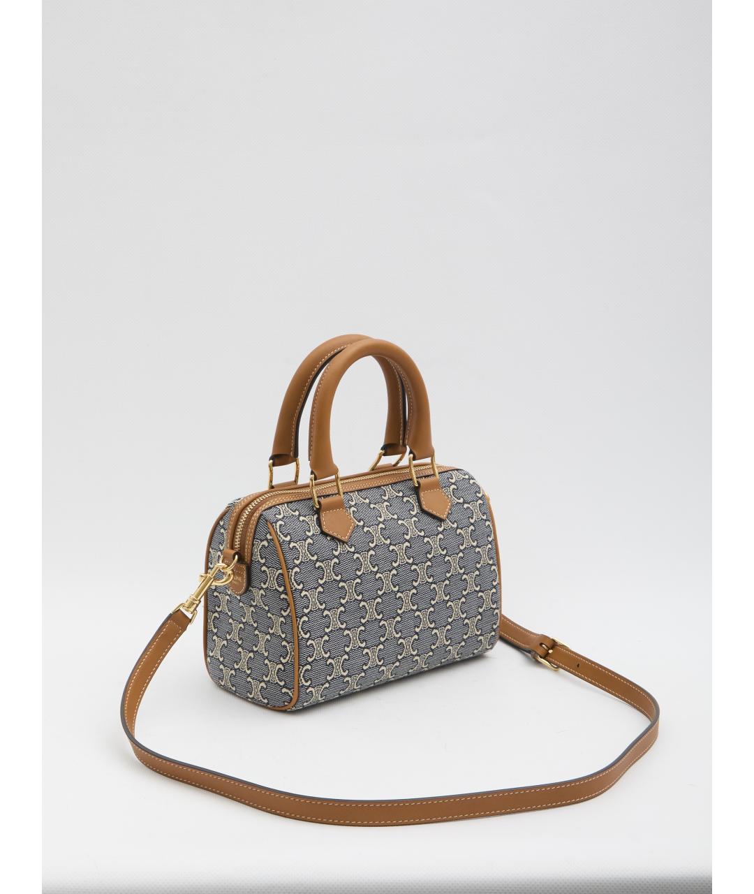 CELINE Мульти тканевая сумка с короткими ручками, фото 4