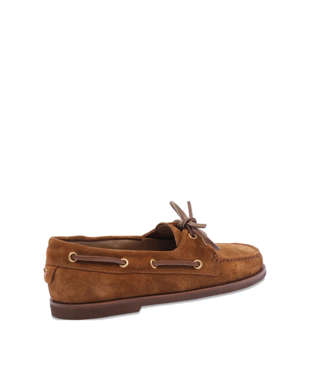 GIANVITO ROSSI Коричневые замшевые мокасины, фото 2