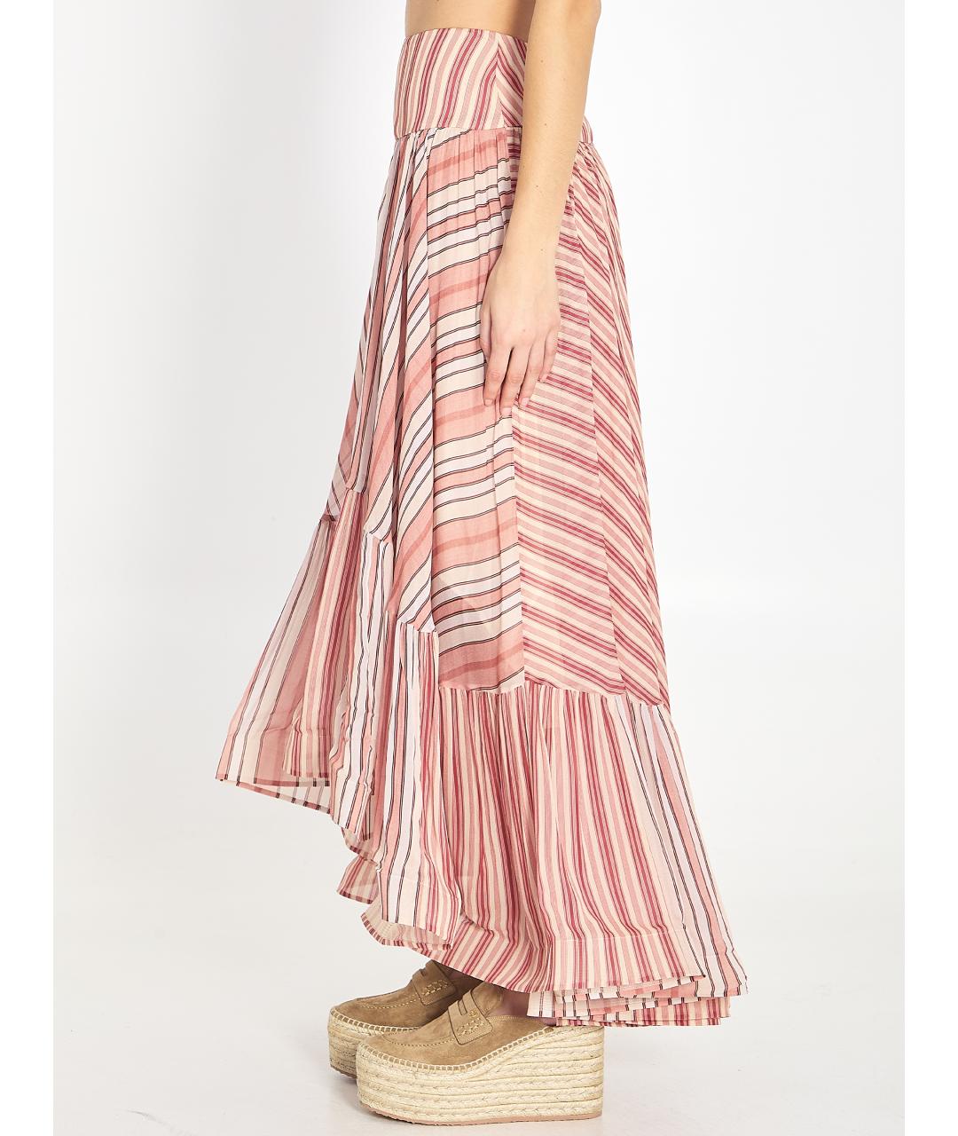 ZIMMERMANN Красная вискозная юбка миди, фото 3