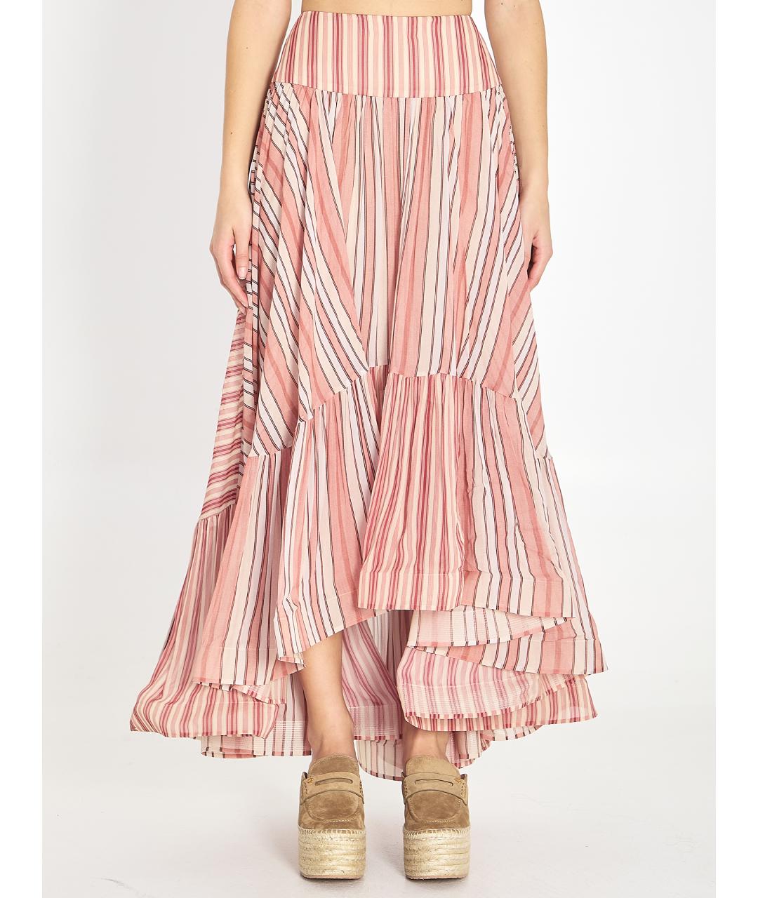 ZIMMERMANN Красная вискозная юбка миди, фото 5