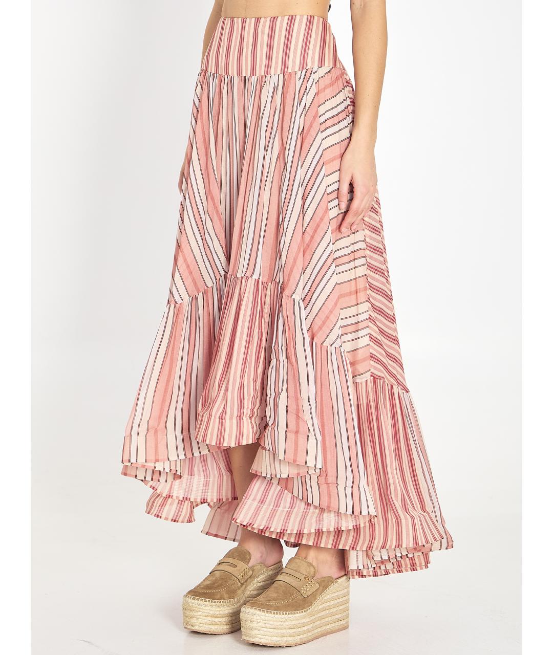 ZIMMERMANN Красная вискозная юбка миди, фото 2