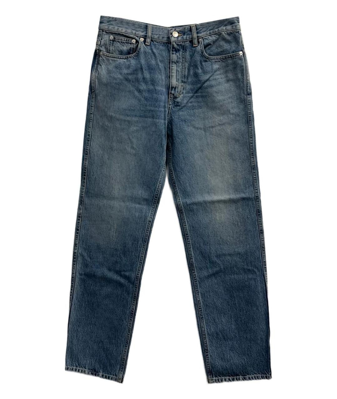 GUCCI Синие хлопковые прямые джинсы, фото 1