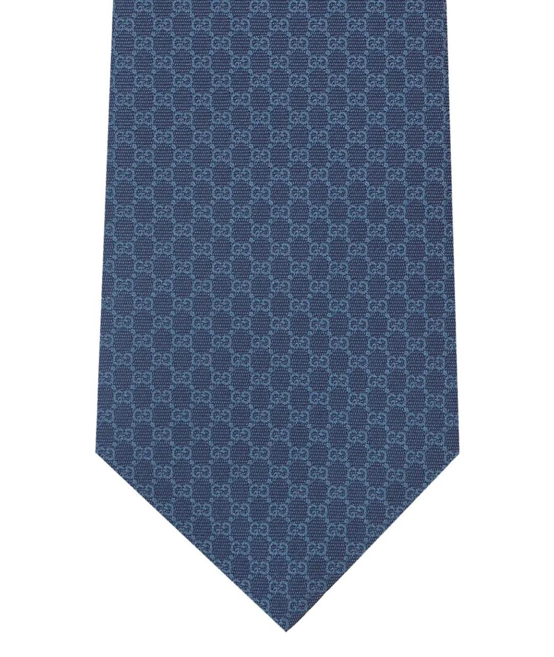 GUCCI Синий шелковый галстук, фото 3