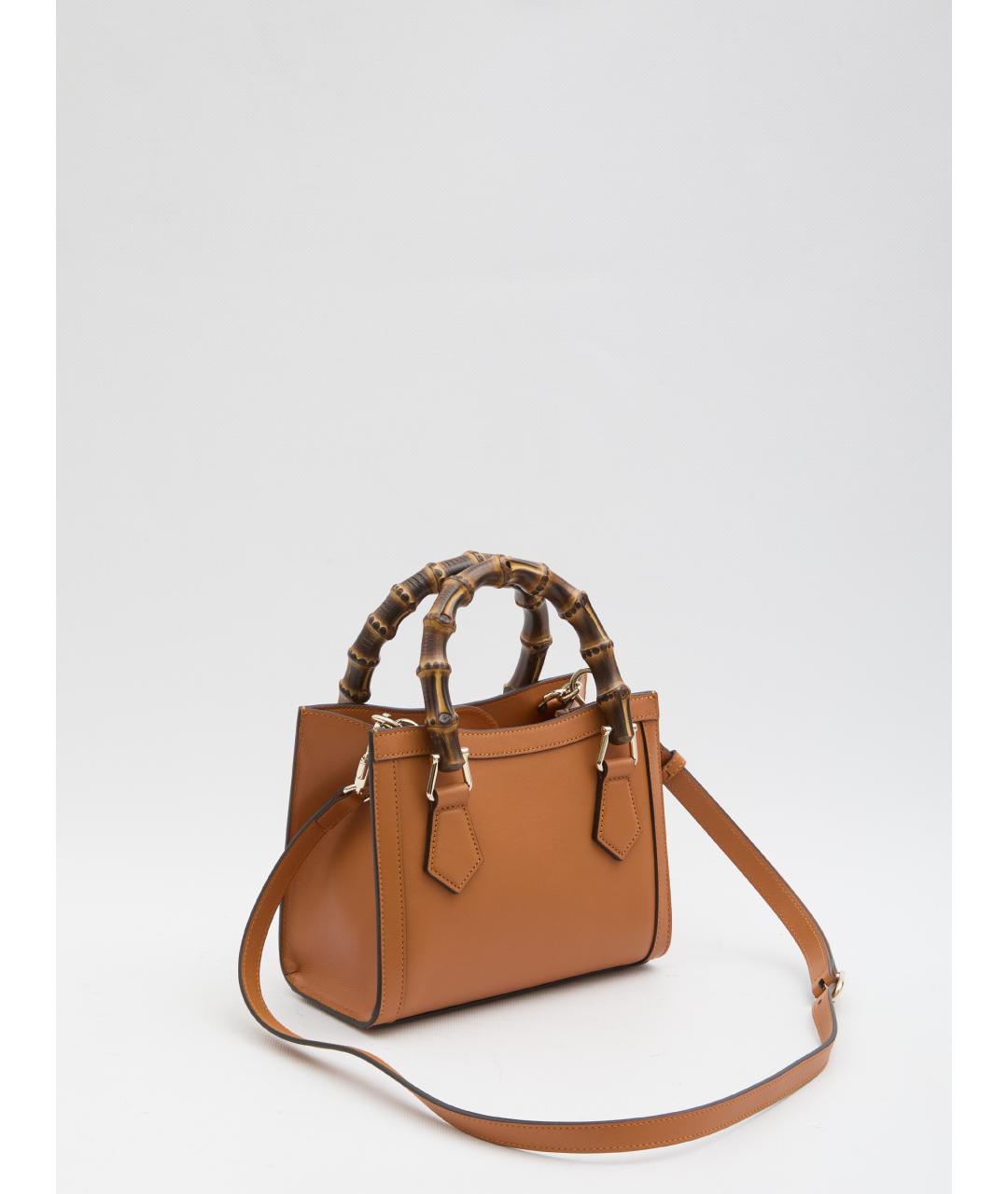 GUCCI Оранжевая кожаная сумка тоут, фото 5