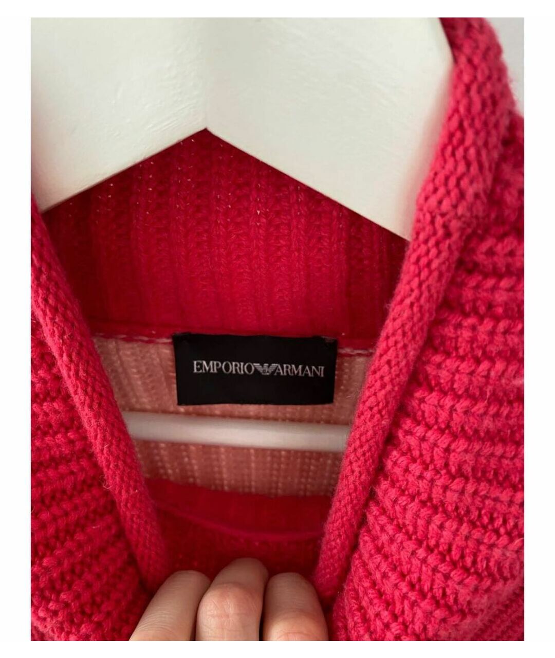 EMPORIO ARMANI Красная кашемировая рубашка/блузка, фото 3