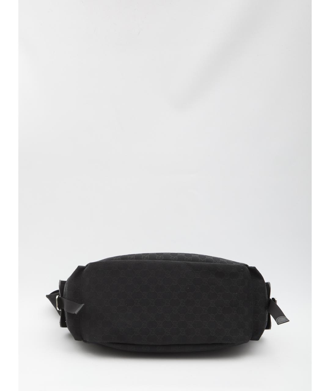 GUCCI Черная тканевая сумка на плечо, фото 3