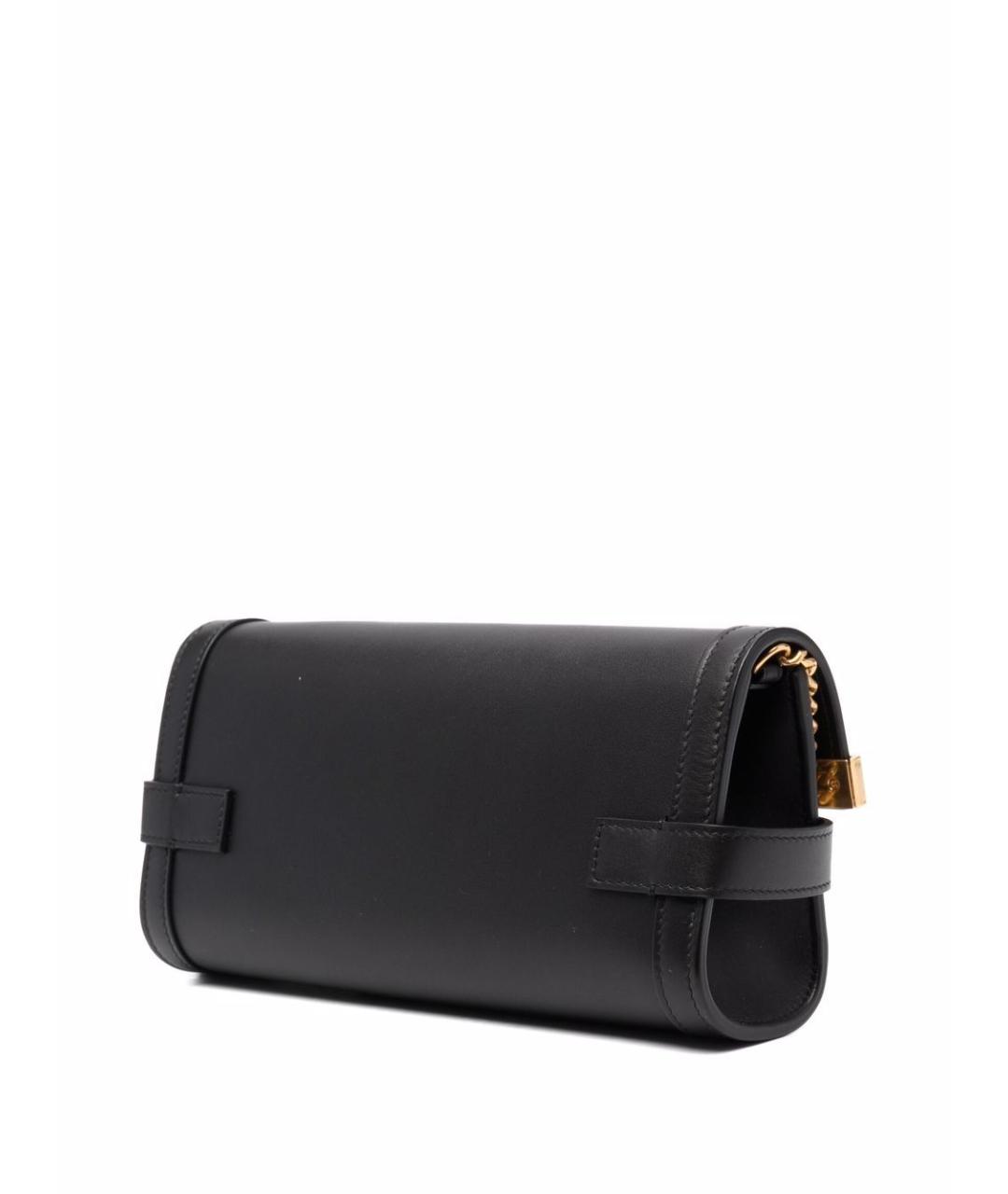 BALMAIN Черная кожаная сумка через плечо, фото 3