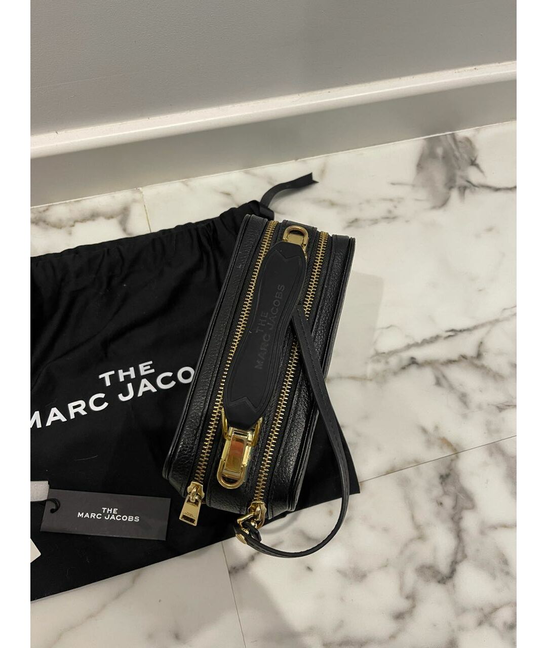 MARC BY MARC JACOBS Черная кожаная сумка тоут, фото 4