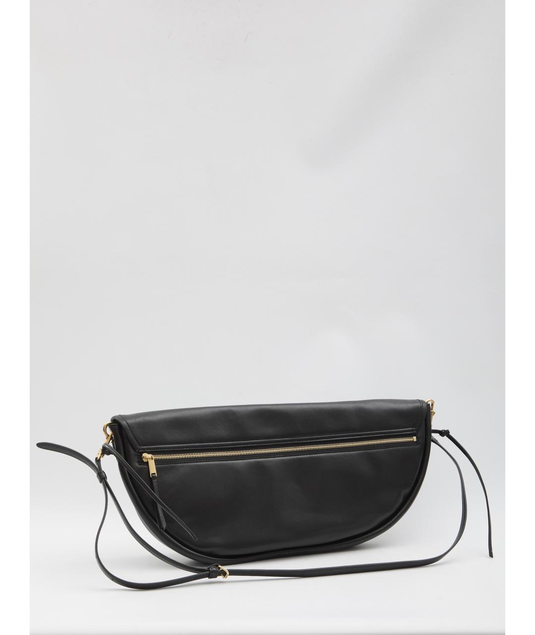 CELINE Черная кожаная сумка через плечо, фото 5
