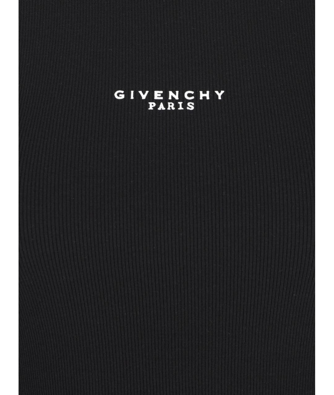 GIVENCHY Черная хлопковая майка, фото 3