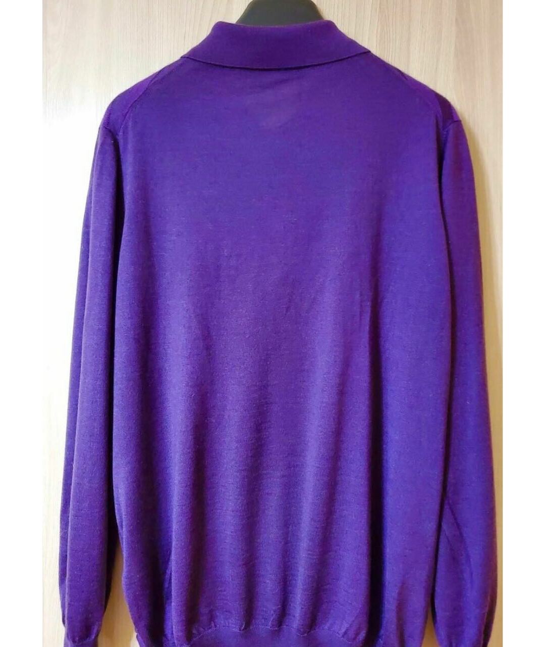 ZILLI Фиолетовый шелковый джемпер / свитер, фото 4