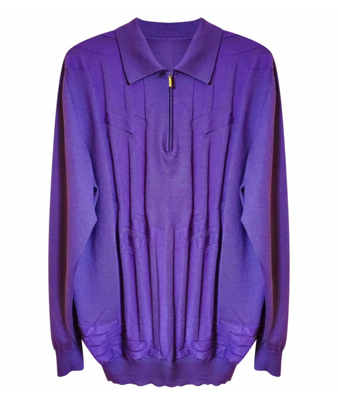 ZILLI Фиолетовый шелковый джемпер / свитер, фото 1