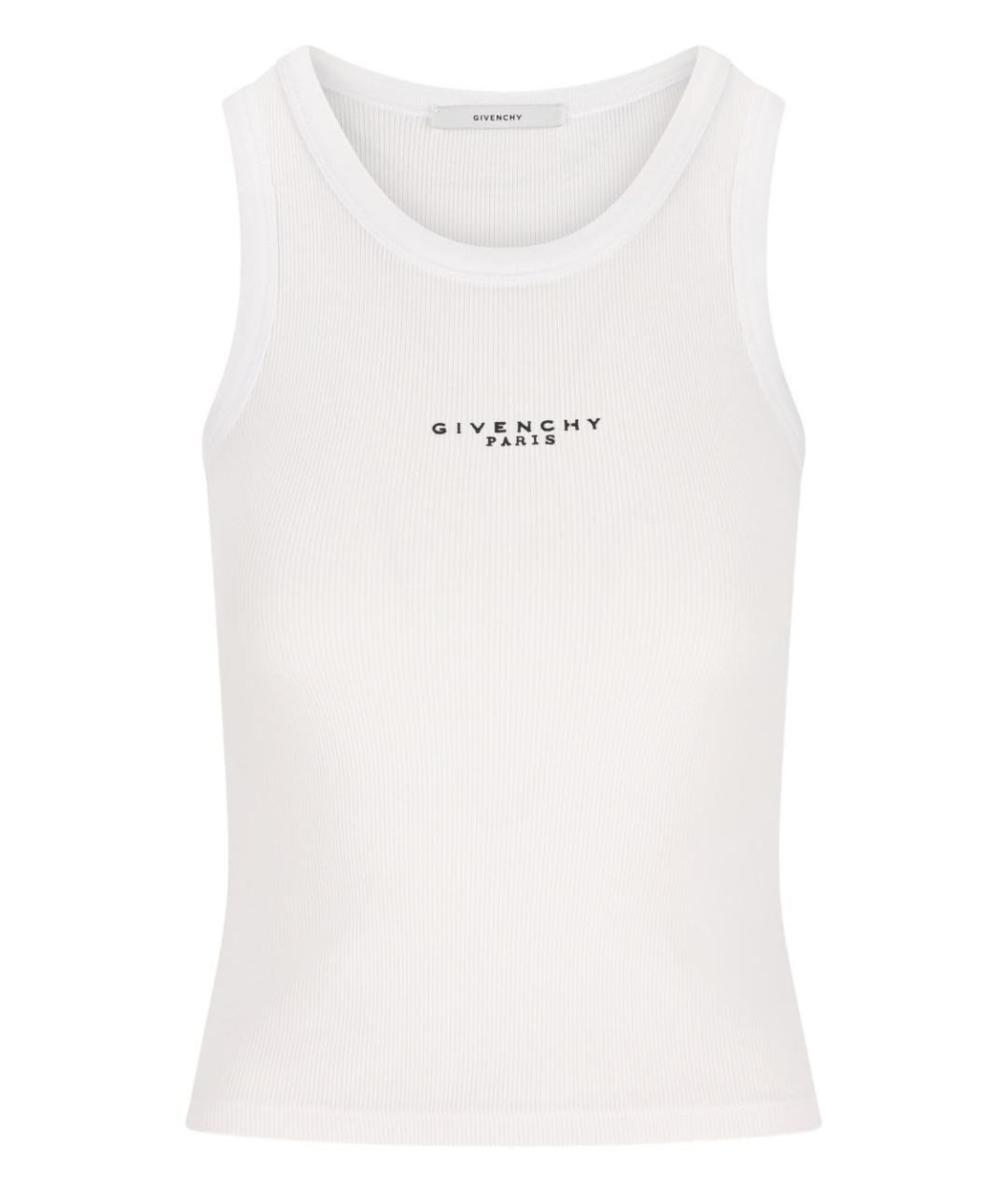 GIVENCHY Белая хлопковая майка, фото 1