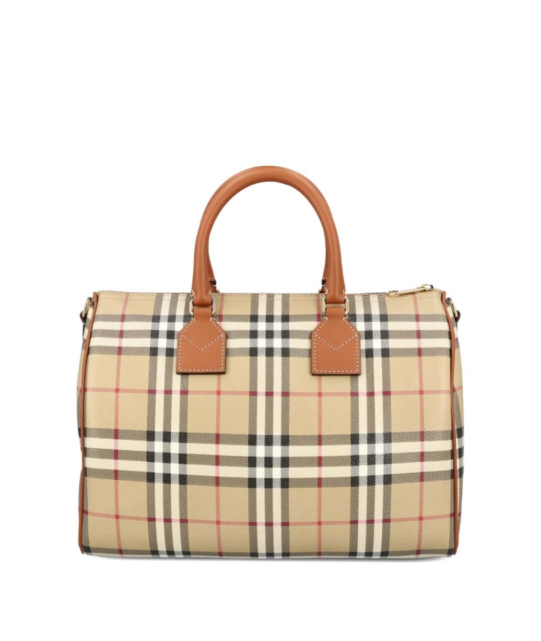 BURBERRY Бежевая хлопковая сумка тоут, фото 2