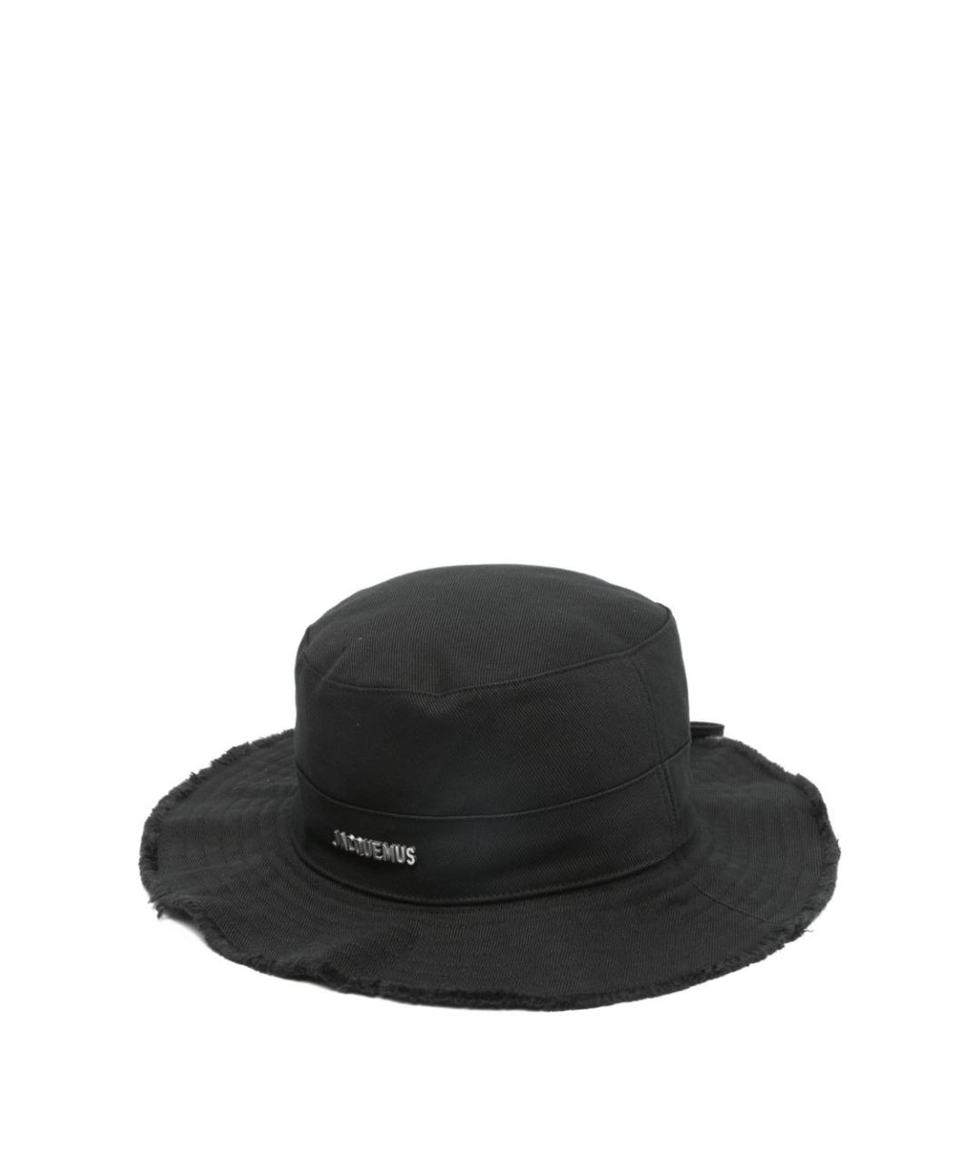 JACQUEMUS Черная синтетическая панама, фото 1