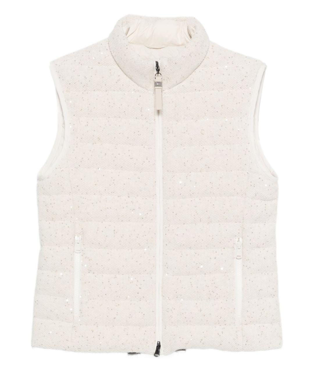 BRUNELLO CUCINELLI Бежевый хлопковый жилет, фото 1