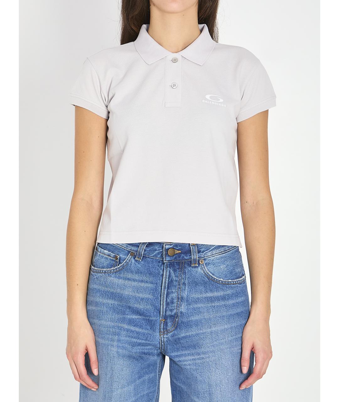 BALENCIAGA Белая хлопковая футболка, фото 3