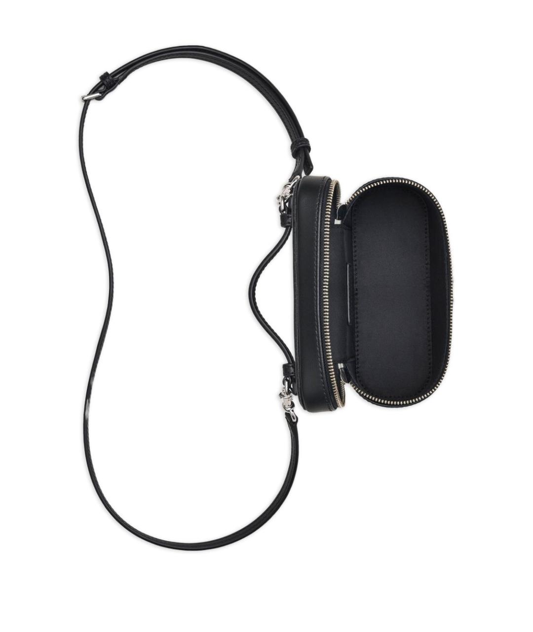 MARC JACOBS Черная кожаная сумка через плечо, фото 5