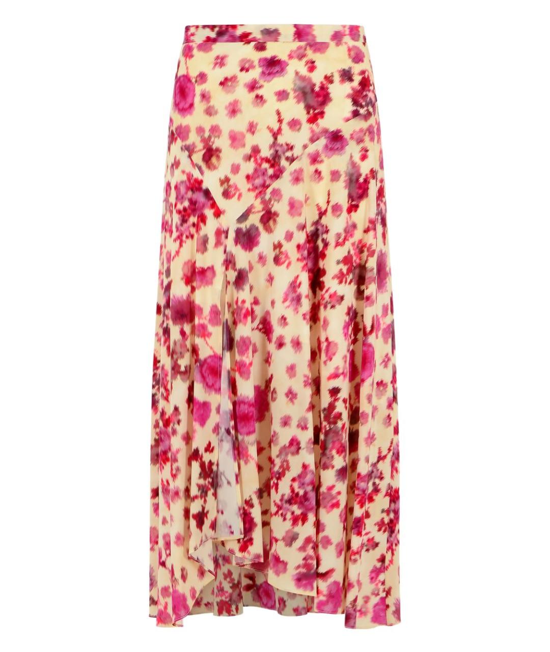 ISABEL MARANT Розовая шелковая юбка миди, фото 1