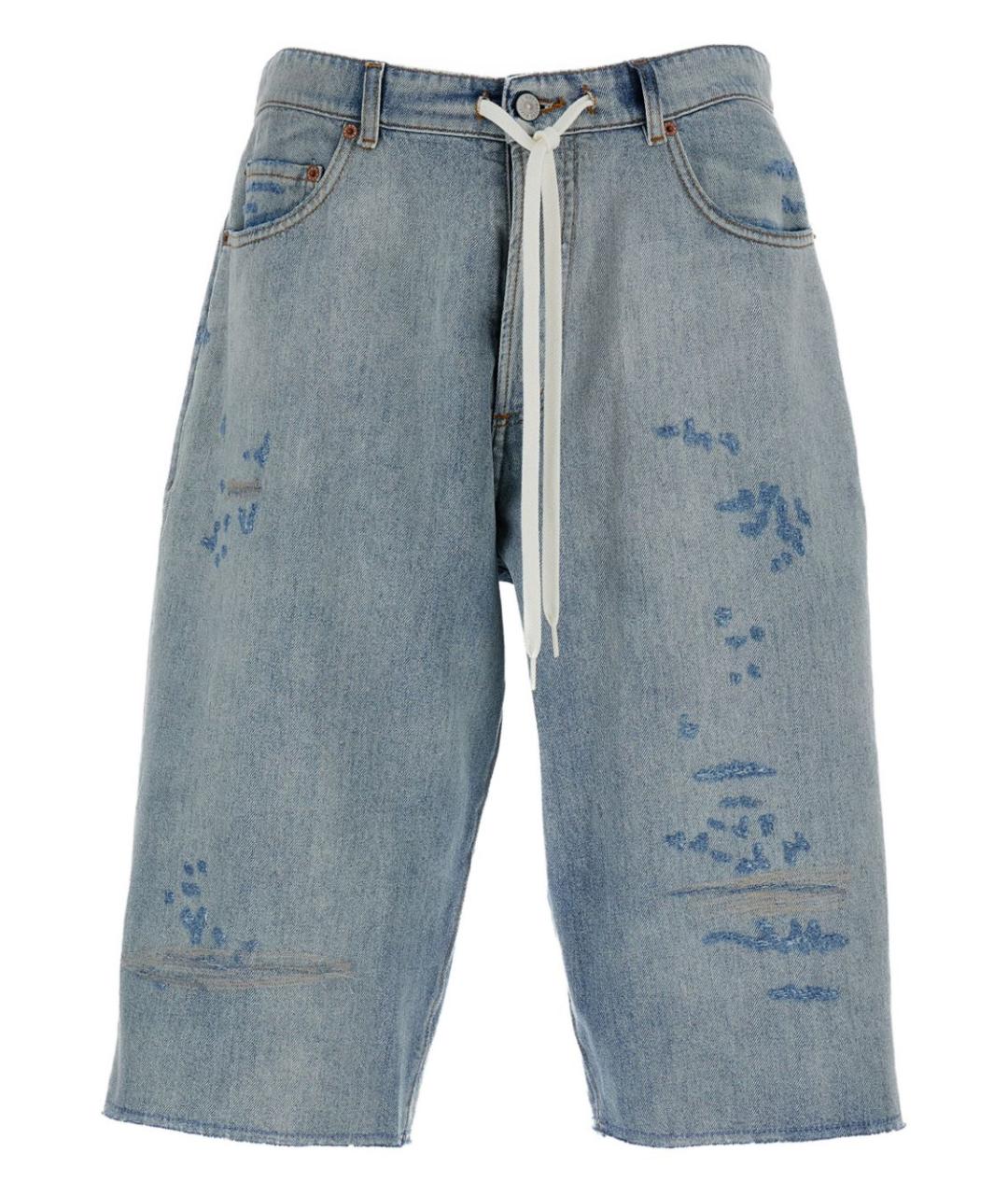 MM6 MAISON MARGIELA Голубые прямые джинсы, фото 1