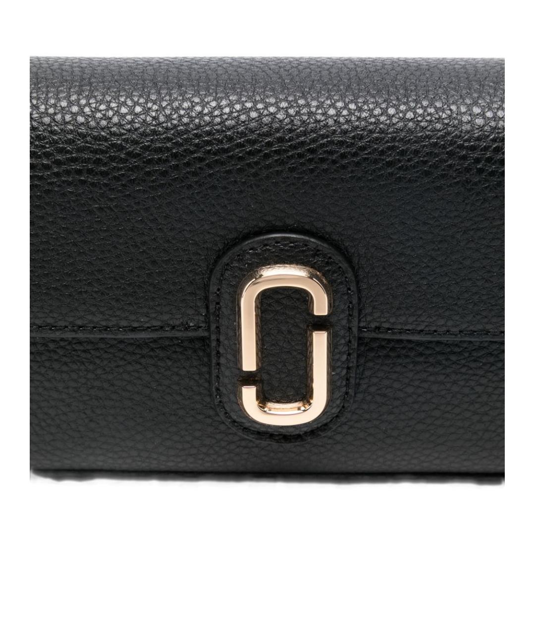 MARC JACOBS Черная кожаная сумка через плечо, фото 2