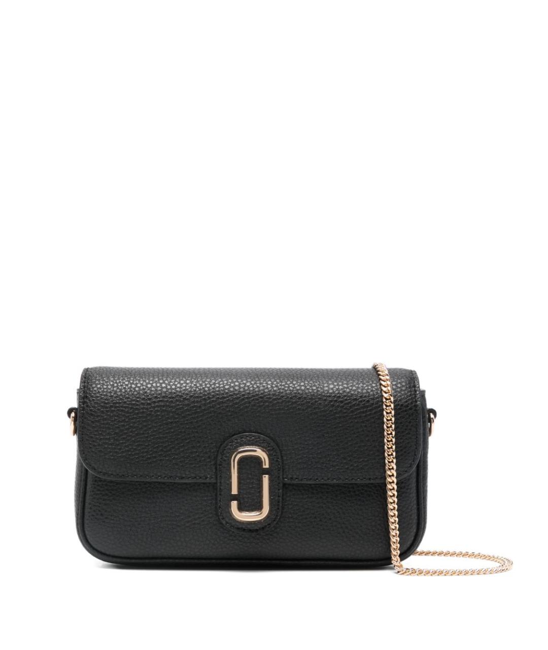 MARC JACOBS Черная кожаная сумка через плечо, фото 1