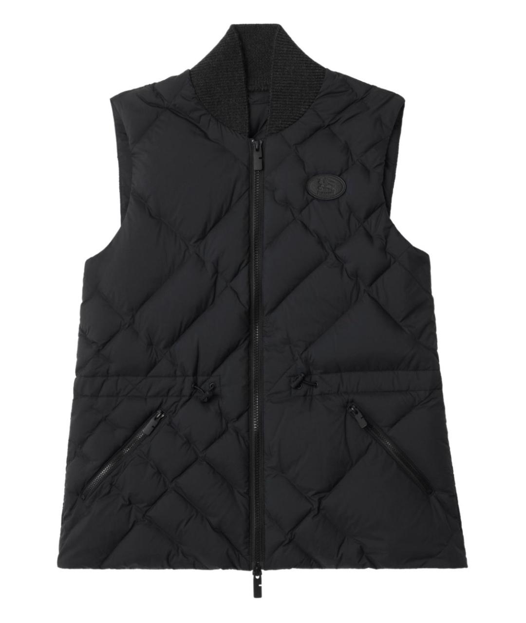 BURBERRY Черный полиамидовый жилет, фото 1