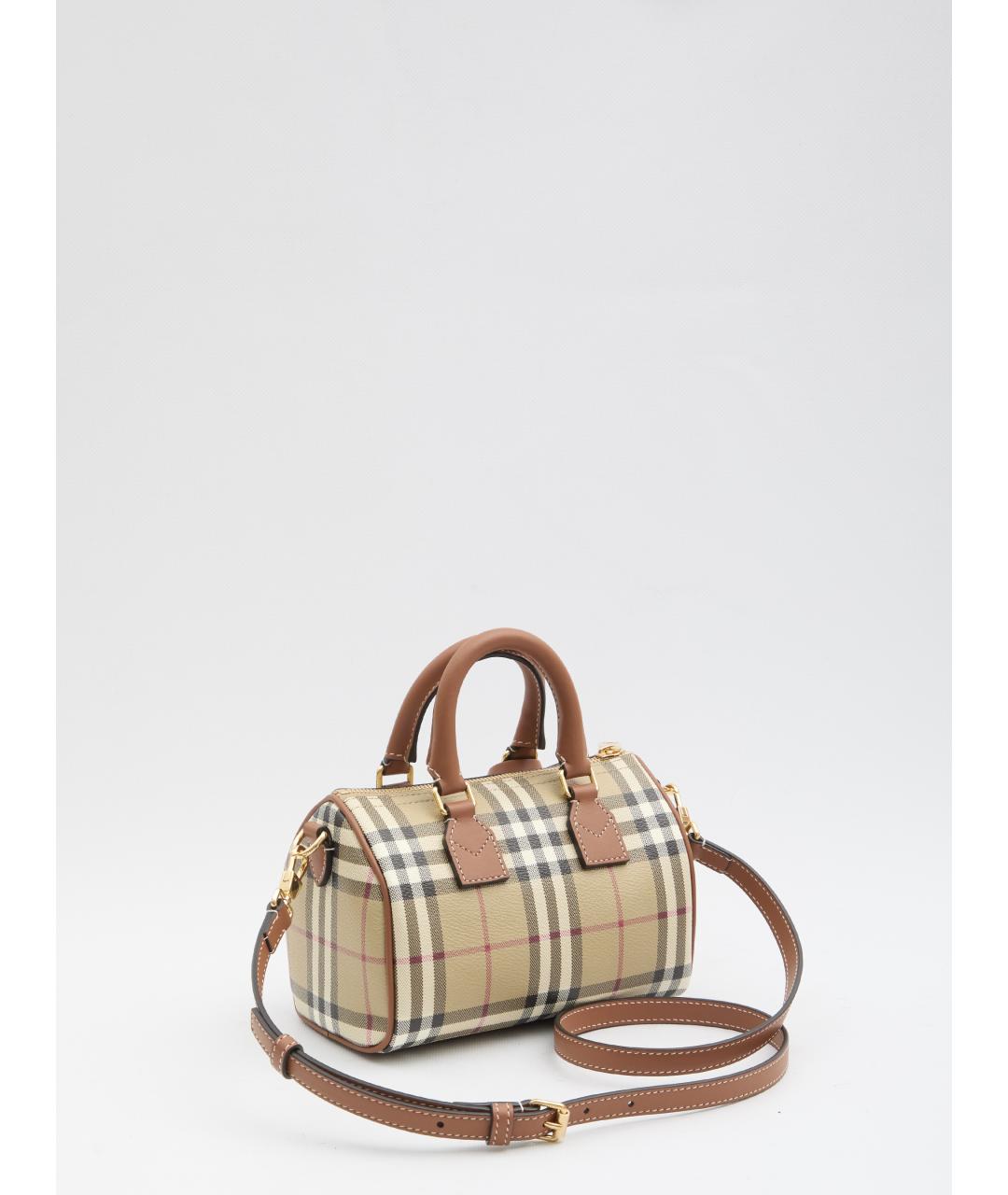 BURBERRY Мульти тканевая сумка с короткими ручками, фото 4