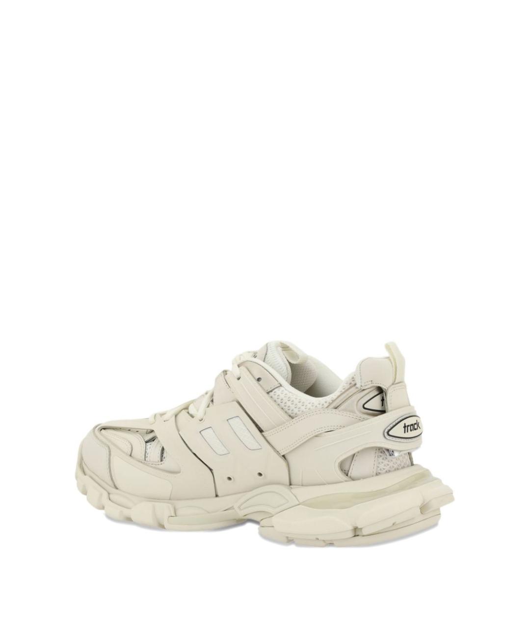 BALENCIAGA Бежевые текстильные низкие кроссовки / кеды, фото 3