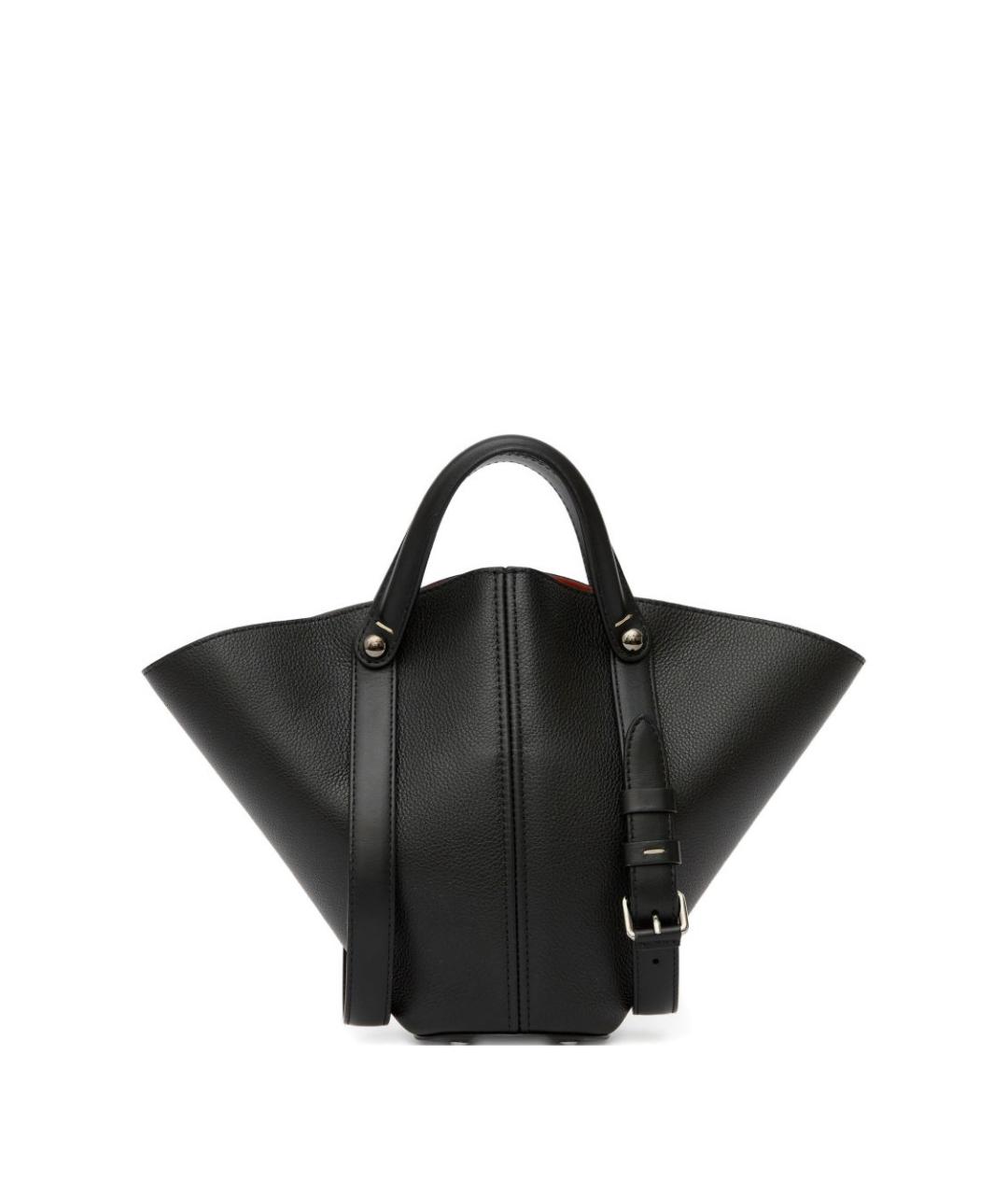 MAISON MARGIELA Черная кожаная сумка тоут, фото 2