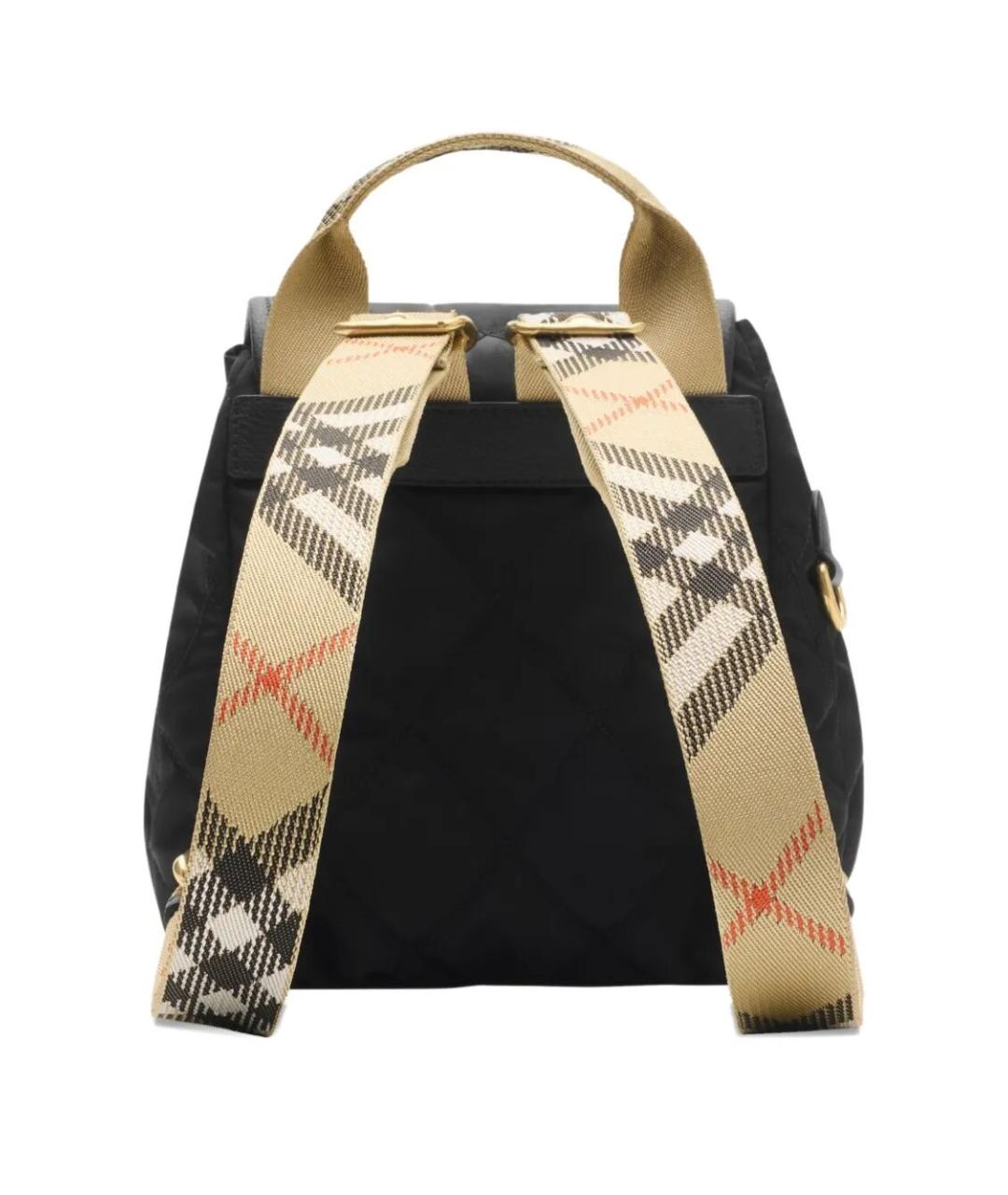 BURBERRY Черный синтетический рюкзак, фото 5