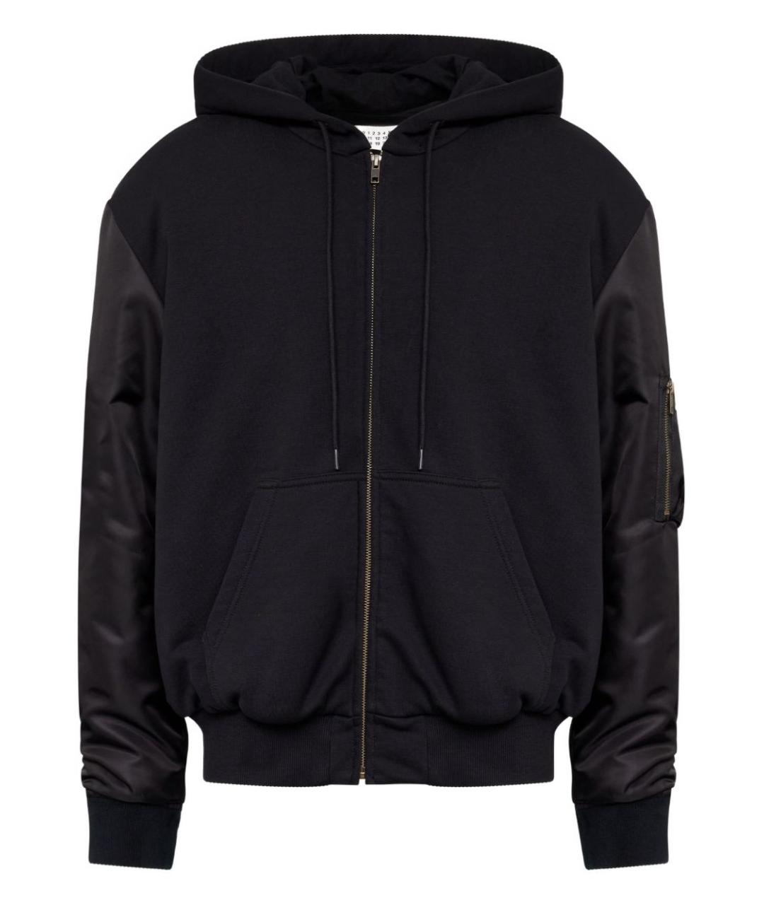 MM6 MAISON MARGIELA Черная хлопковая куртка, фото 1