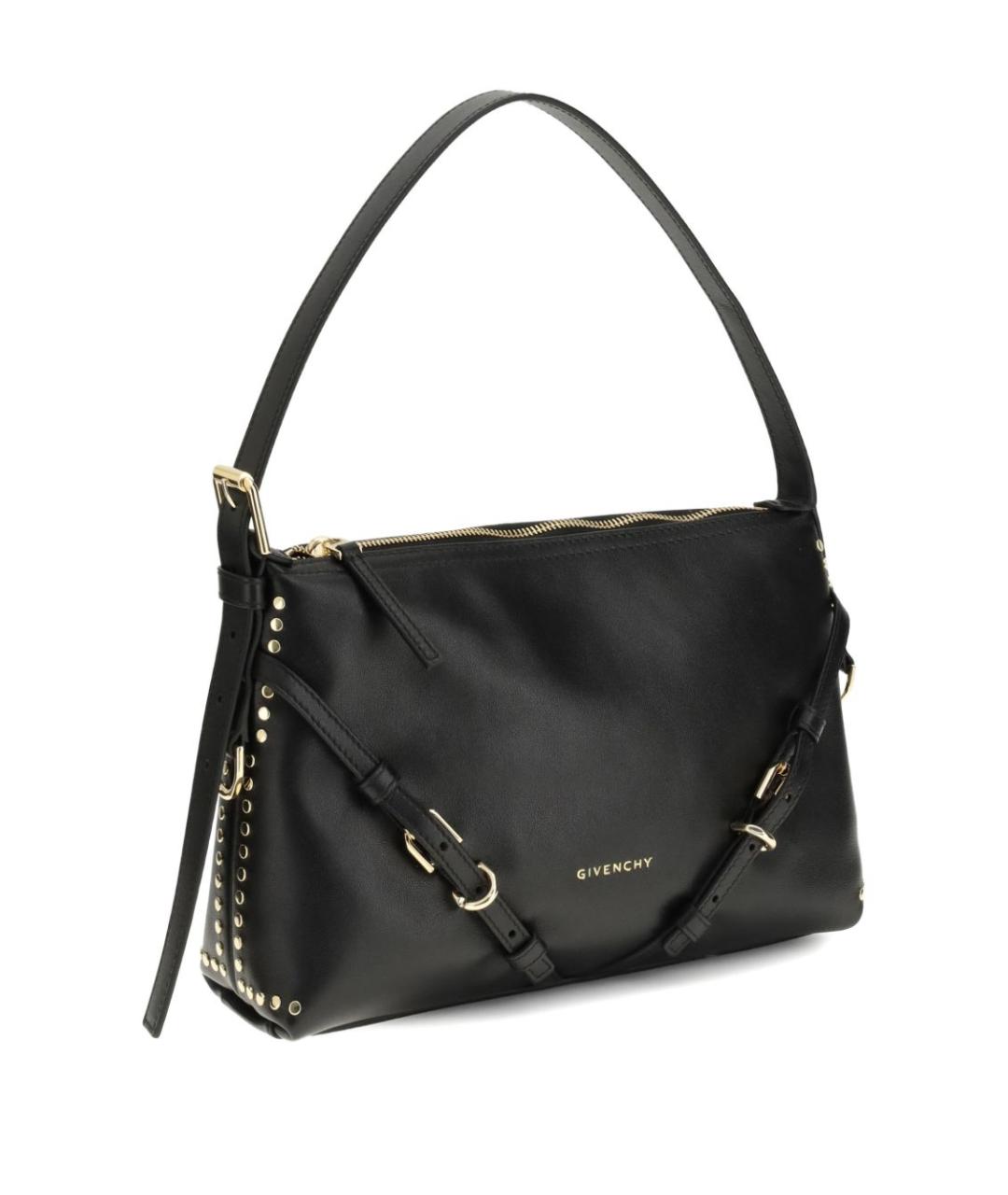 GIVENCHY Черная кожаная сумка через плечо, фото 5