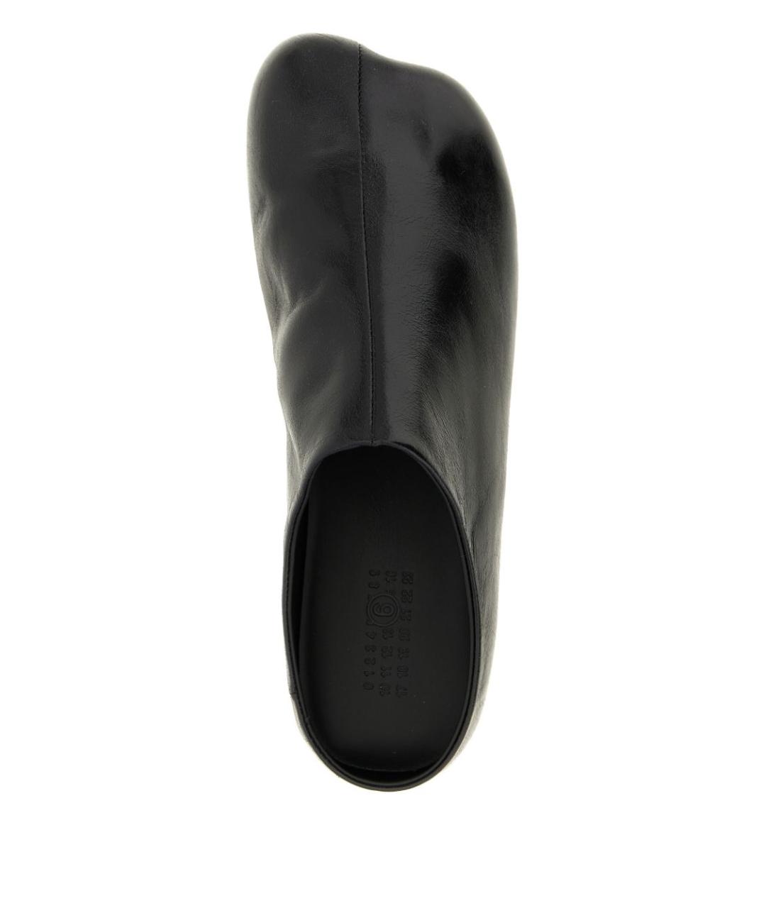 MM6 MAISON MARGIELA Черные кожаные сандалии, фото 2