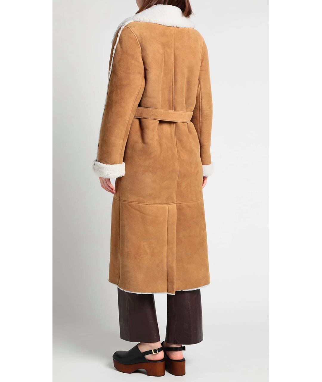 MAJE Коричневая замшевая дубленка, фото 6