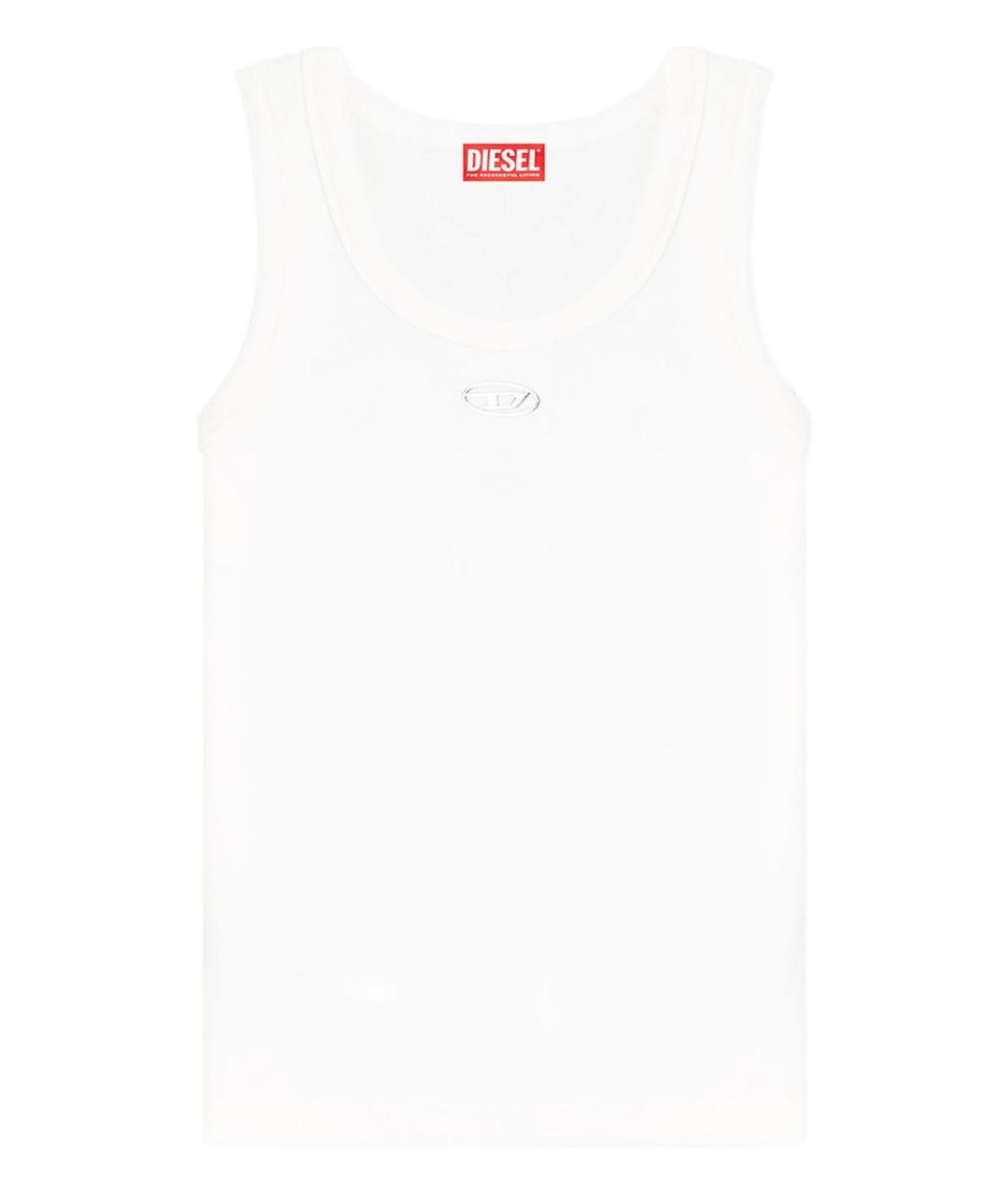 DIESEL Белая хлопковая майка, фото 1