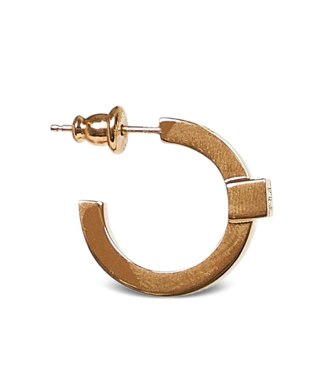 FENDI Золотые металлические серьги, фото 2