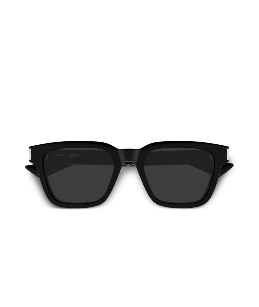 SAINT LAURENT Черные пластиковые солнцезащитные очки, фото 1