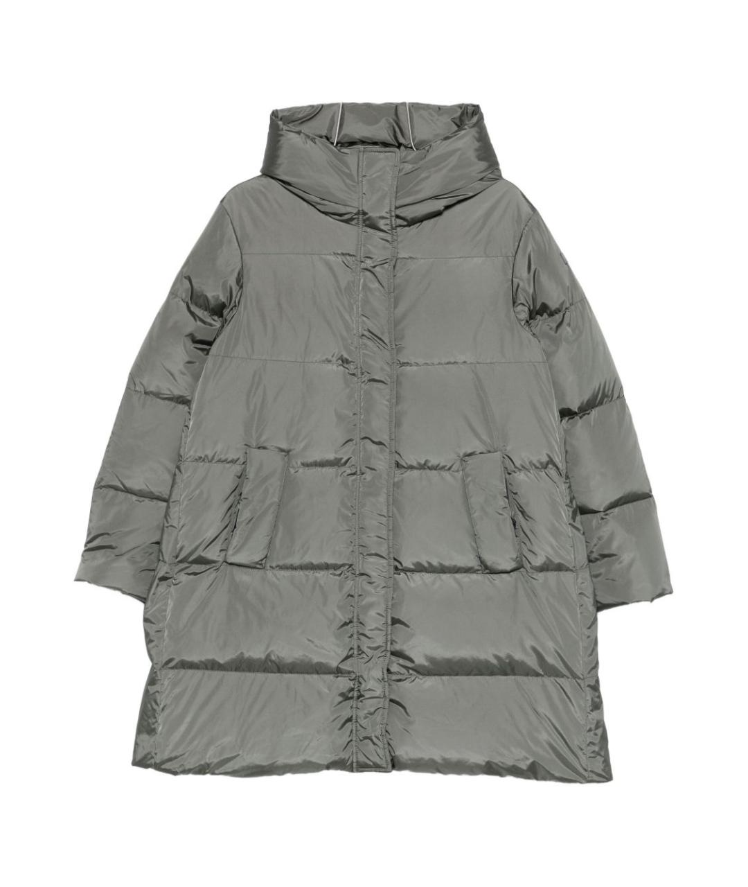 LEMPELIUS Серое полиамидовое пальто, фото 1
