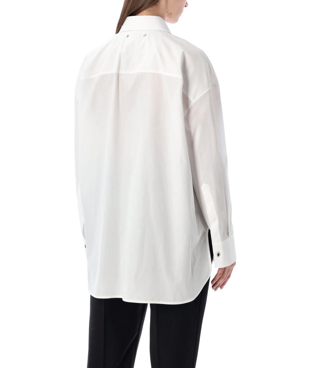 GOLDEN GOOSE DELUXE BRAND Белая хлопковая рубашка, фото 2