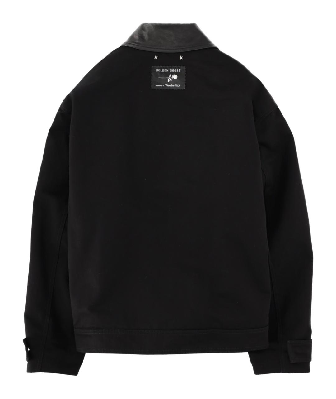 GOLDEN GOOSE DELUXE BRAND Черная кожаная куртка, фото 2