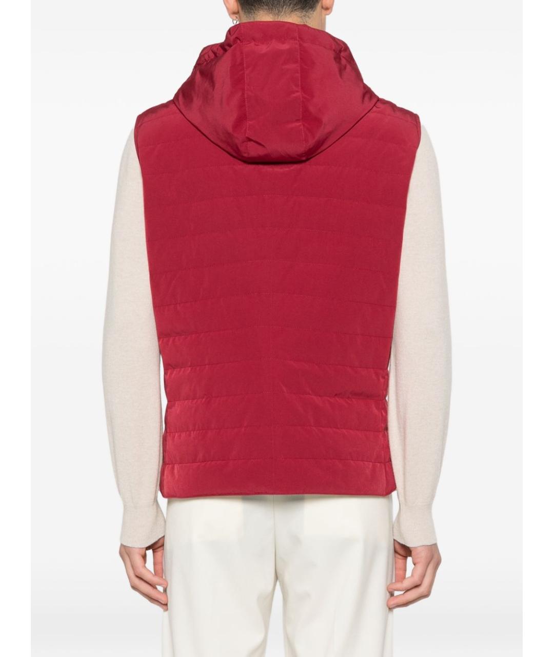 BRUNELLO CUCINELLI Красный полиэстеровый жилет, фото 3