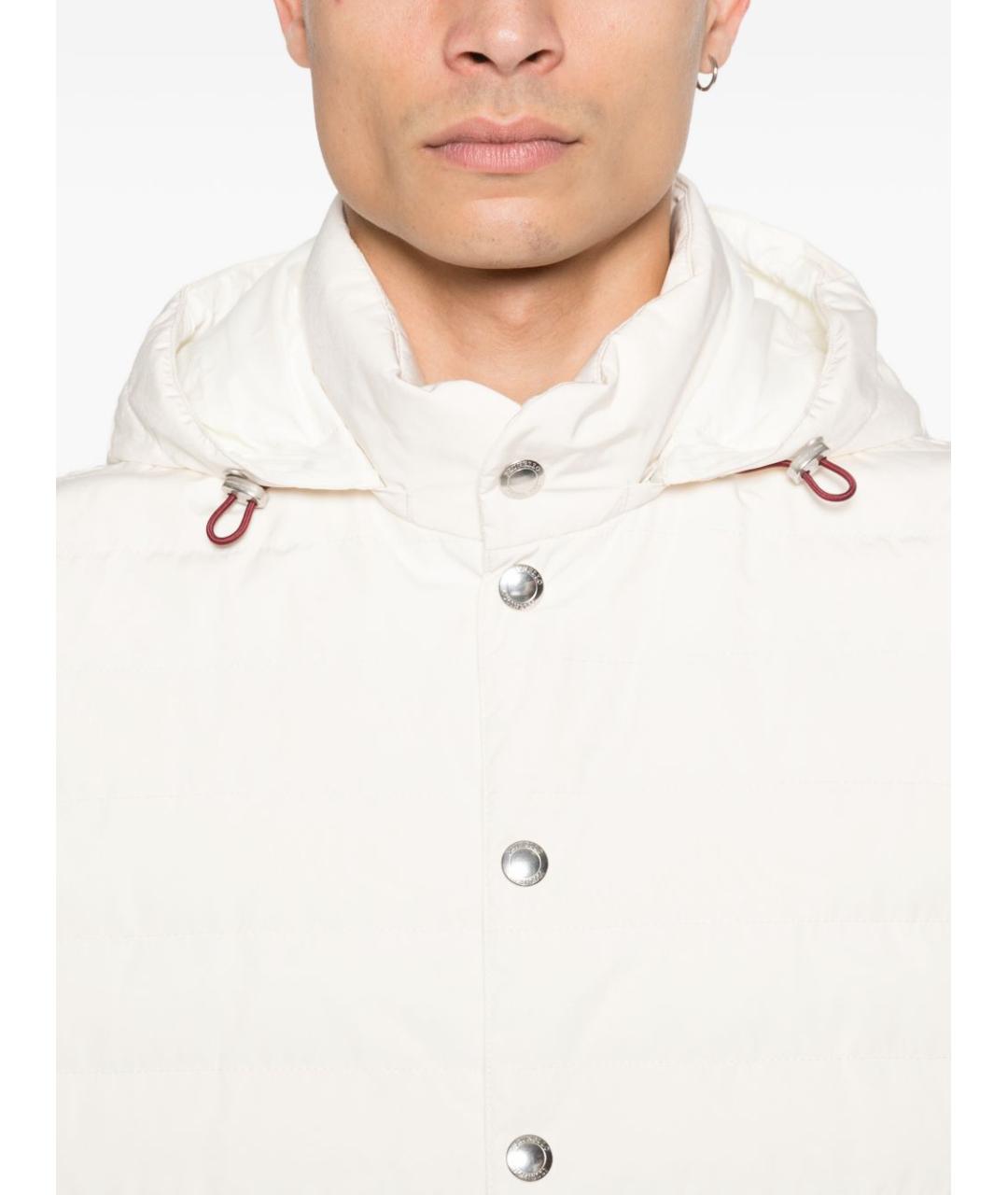 BRUNELLO CUCINELLI Белый полиэстеровый жилет, фото 3