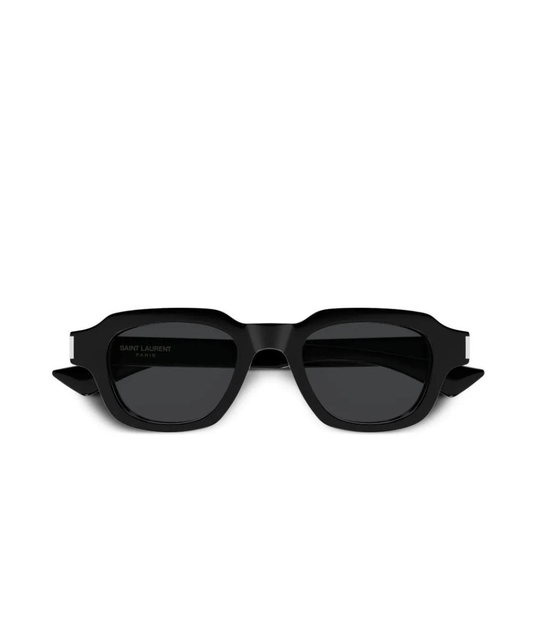 SAINT LAURENT Черные пластиковые солнцезащитные очки, фото 1
