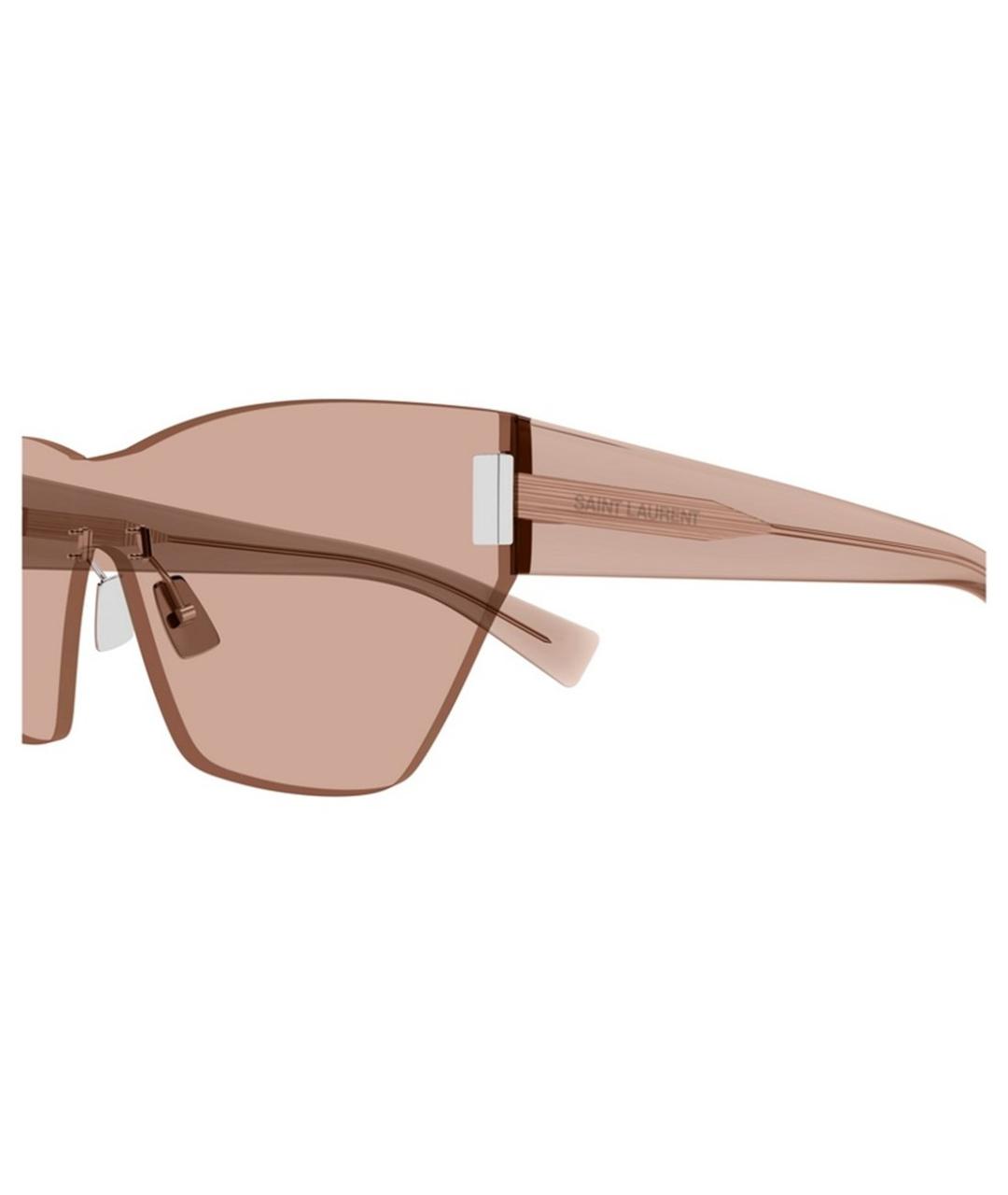 SAINT LAURENT Розовые пластиковые солнцезащитные очки, фото 3