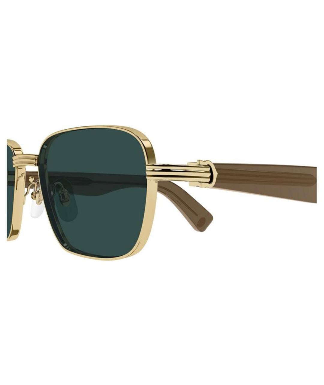 CARTIER Золотые металлические солнцезащитные очки, фото 3