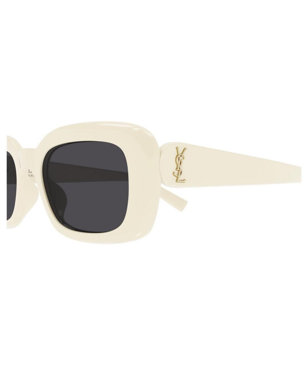 SAINT LAURENT Белые солнцезащитные очки, фото 3