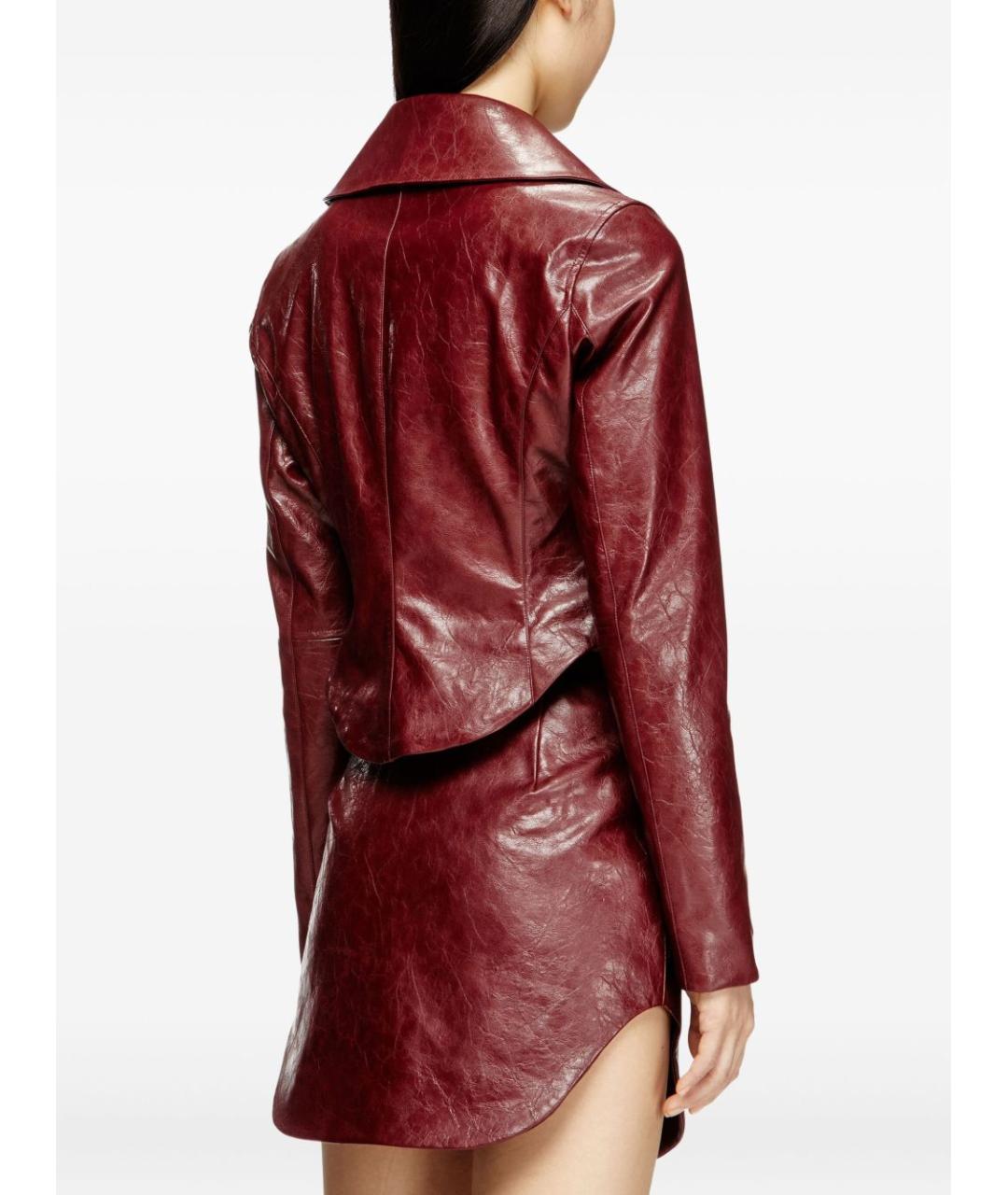 DIESEL Бордовая полиэстеровая куртка, фото 2