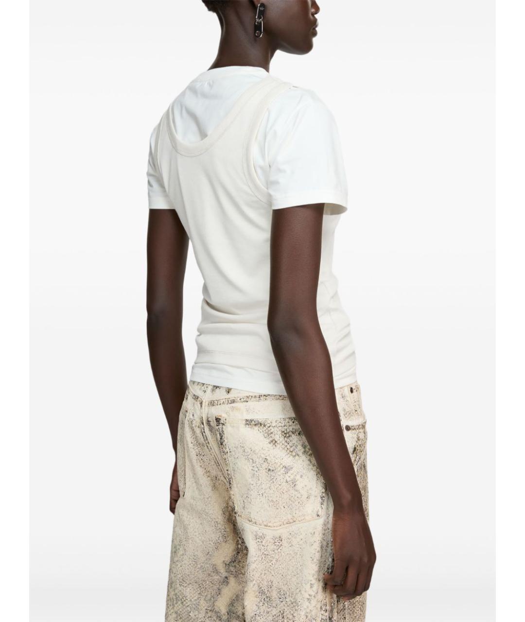 ACNE STUDIOS Белая хлопковая футболка, фото 2